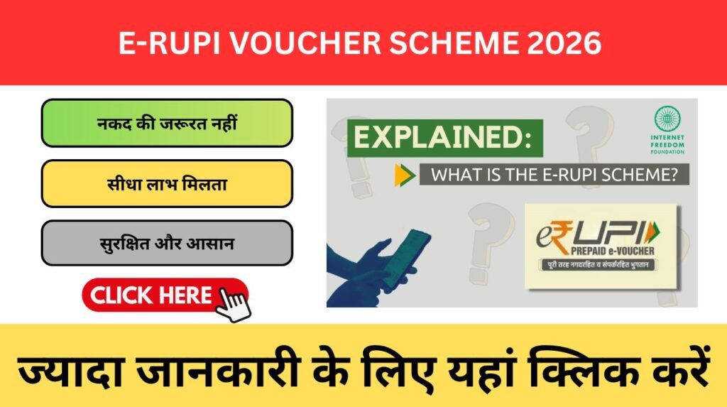 e-RUPI Voucher Scheme 2026 – क्या है, कैसे काम करता है, पूरी जानकारी Digital India e-RUPI Voucher Scheme