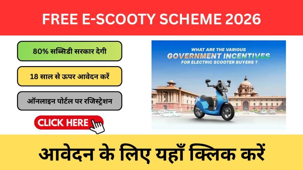 Free E-Scooty Scheme 2026 – College Jane Ke Liye Ab Bus Ke Dhakke Khatam? Free E-Scooty Scheme