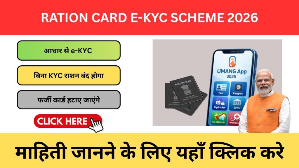 Ration Card e-KYC Scheme 2026 – Important Update for All Card Holders Ration Card e KYC Scheme 2026 3